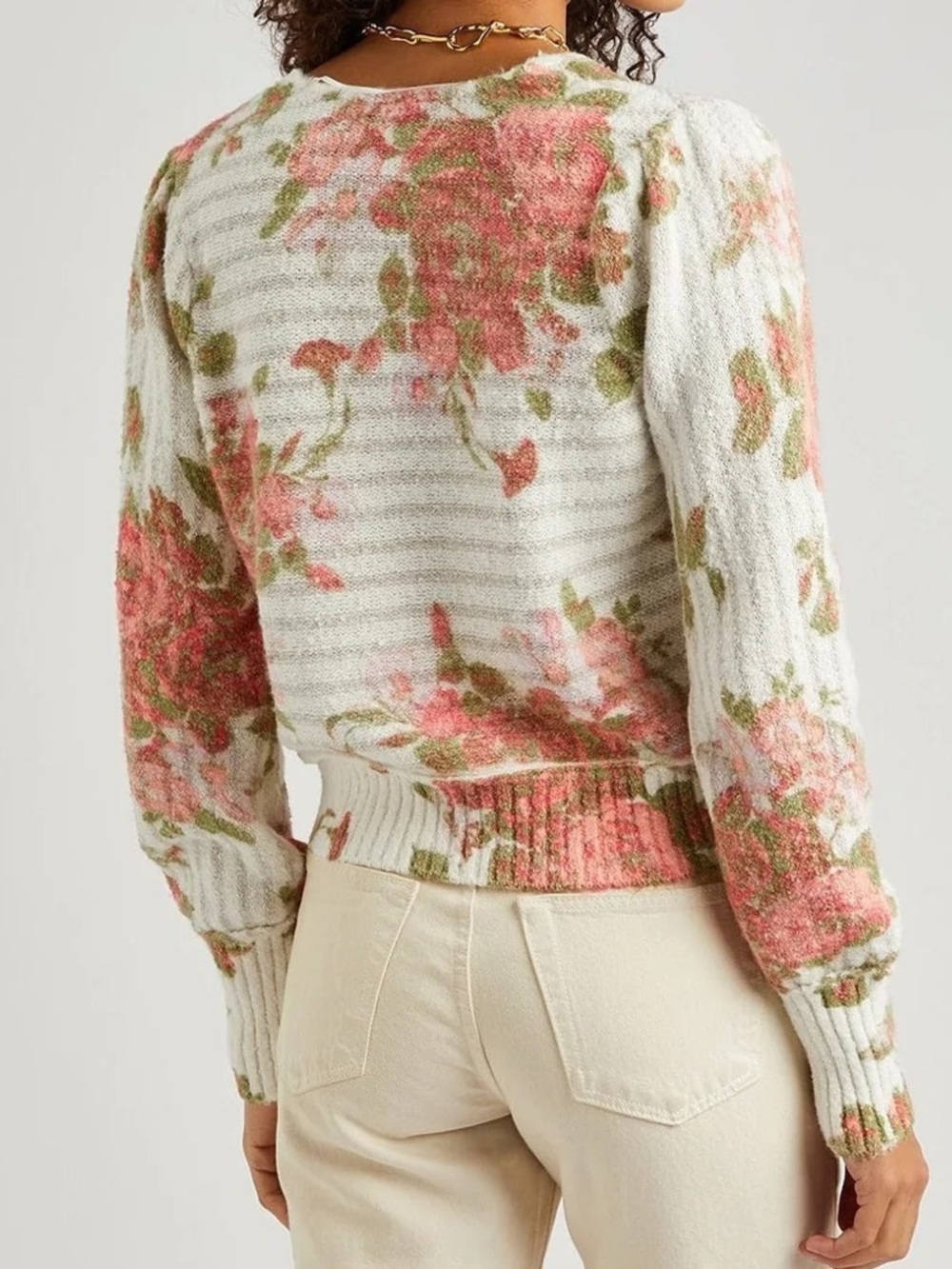 FREE PEOPLE BED OF ROSES SWEATER, Small - Picture 2 of 10